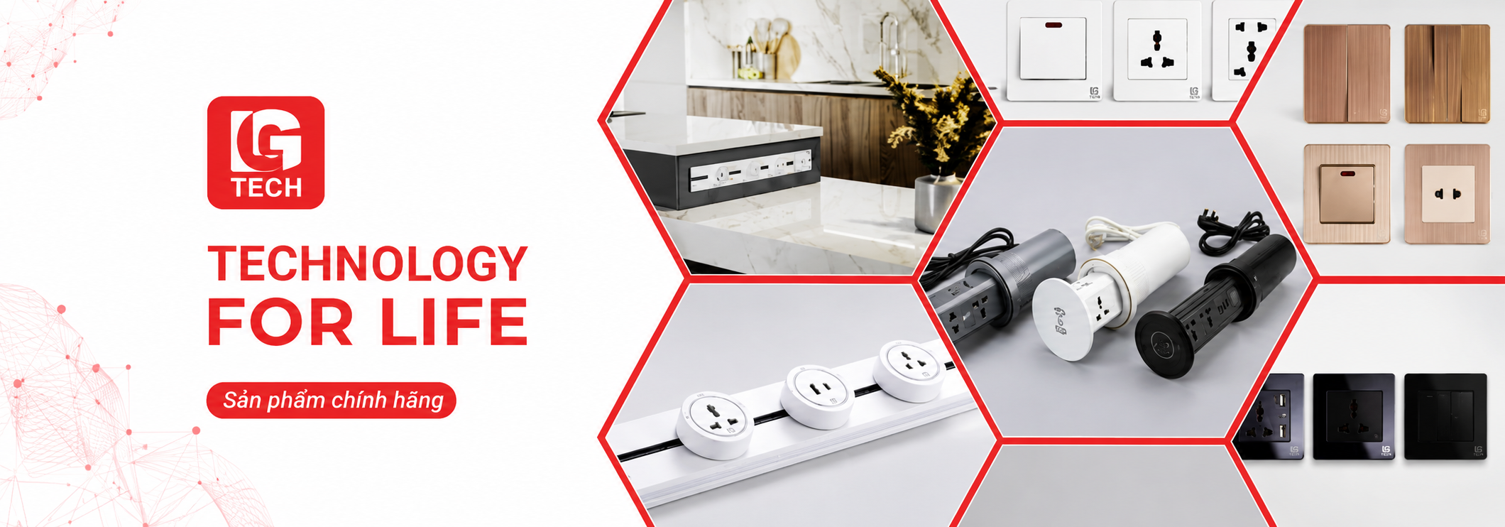 Ổ cắm bàn đảo LGTECH