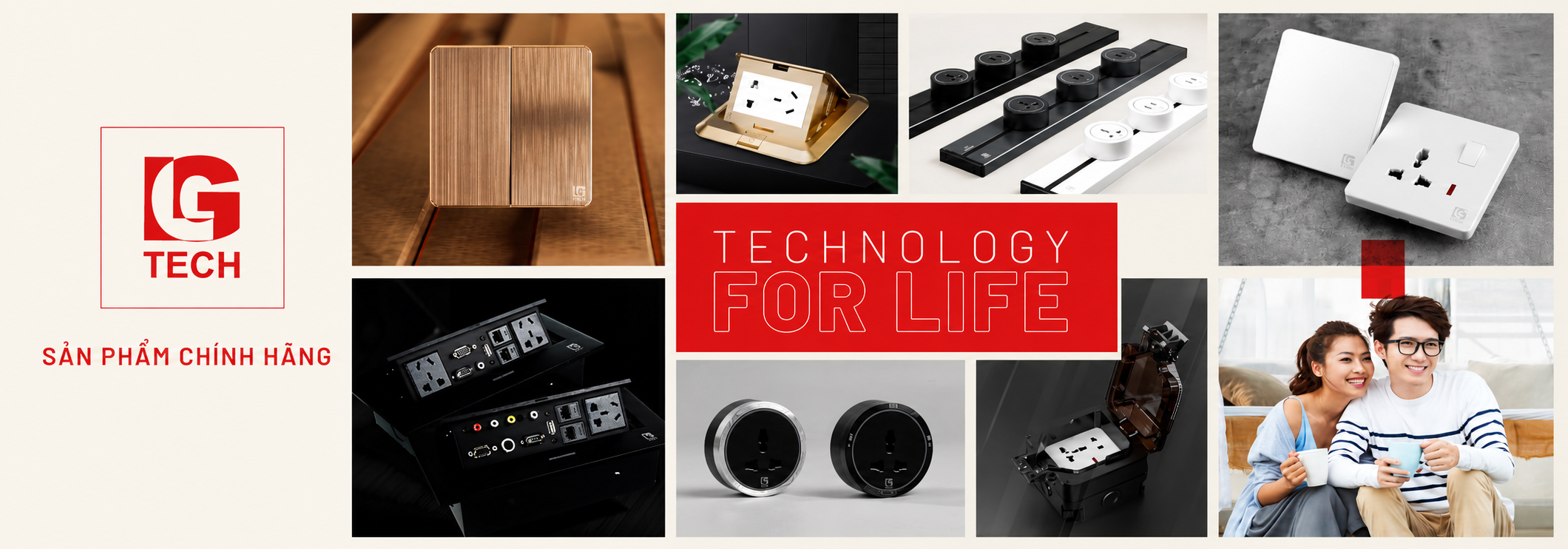 LG TECH - Ổ cắm cao cấp cho căn hộ tiện nghi