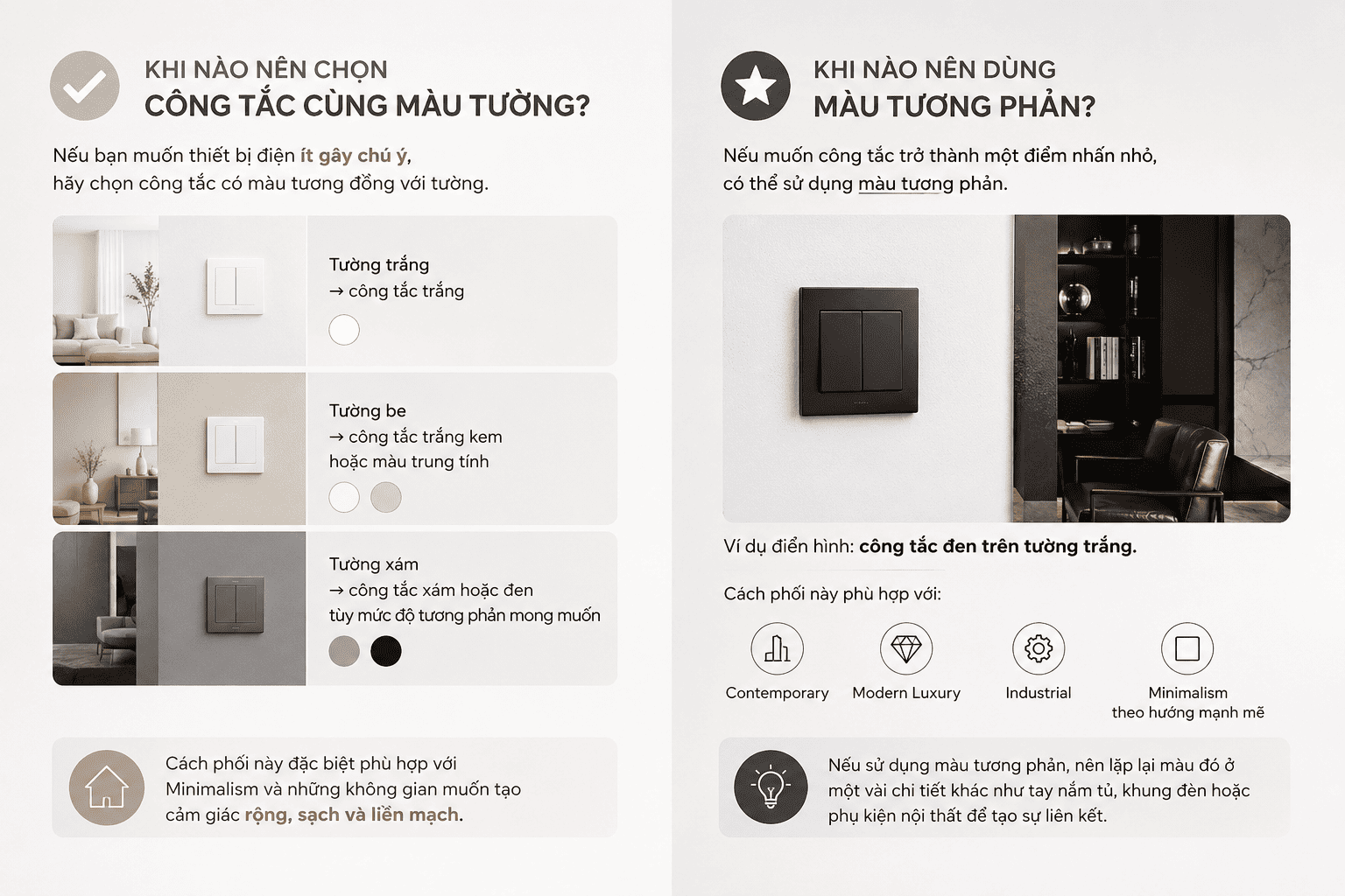 công tắc điện đẹp