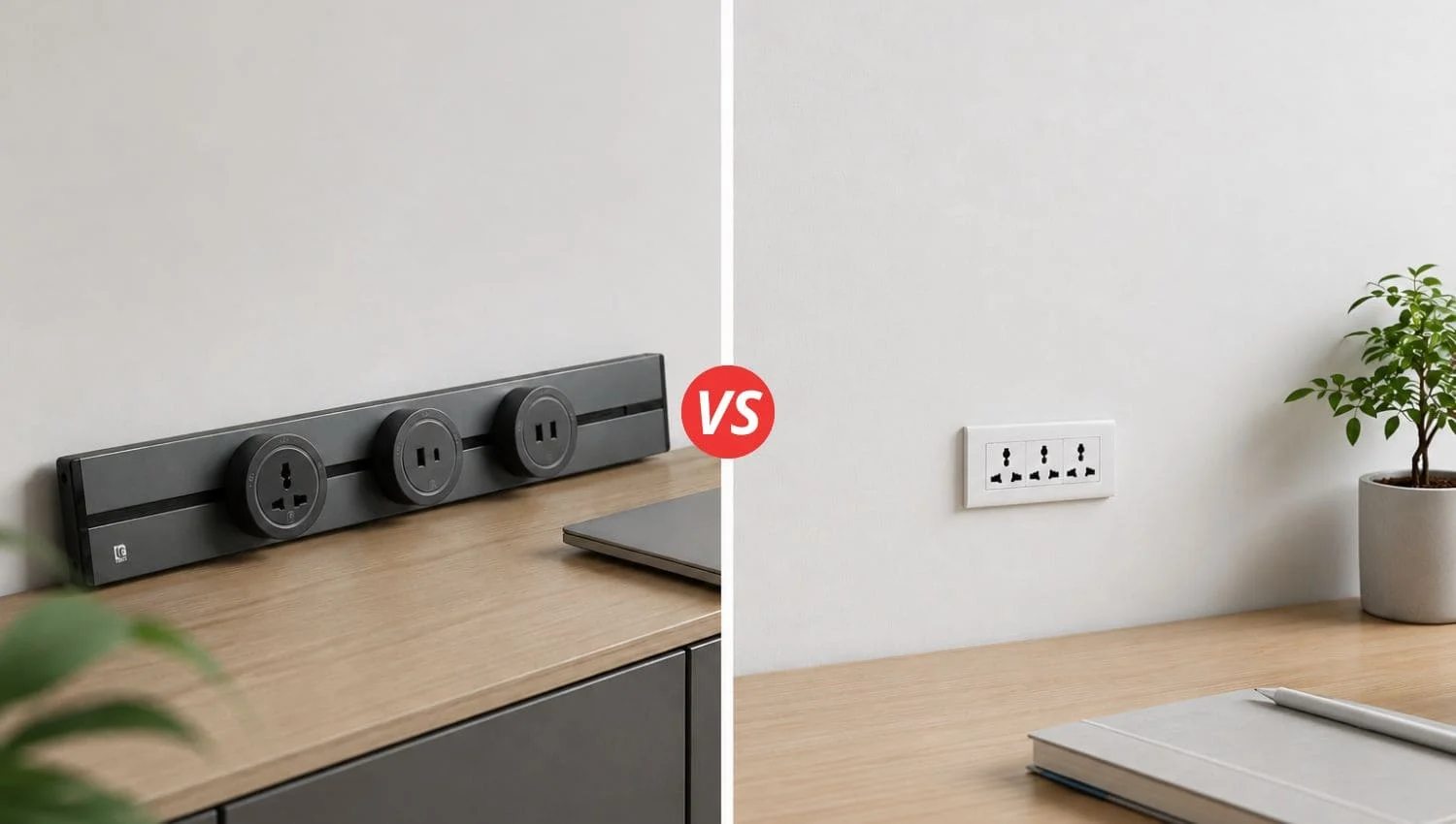 So sánh ổ cắm ray trượt và ổ âm tường: Đâu là giải pháp phù hợp cho không gian hiện đại?