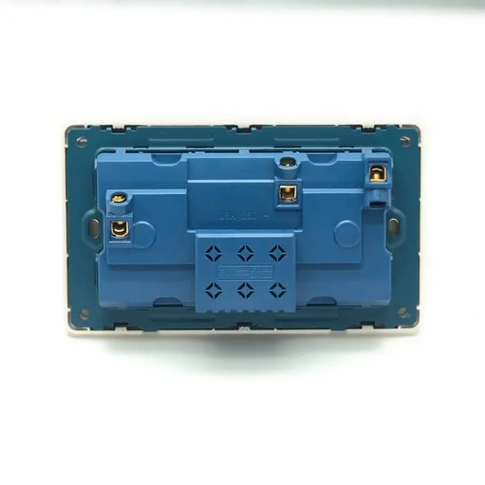 Ổ cắm công tắc đôi hình chữ nhật mạ vàng, 2 USB | LG-C60-066 - 12