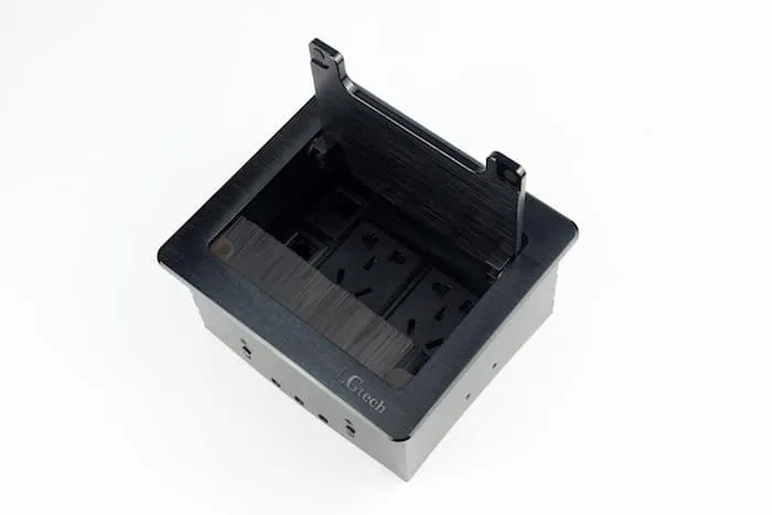 Ổ cắm âm bàn họp hợp kim sơn tĩnh điện LG-AS2102-AB - 2