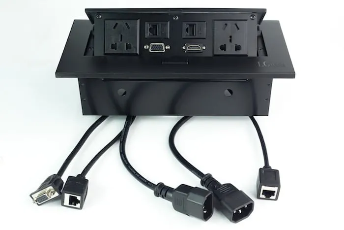 ổ cắm âm bàn, âm sàn chất lượng cao chính hãng LG-AS1113-AB - 2