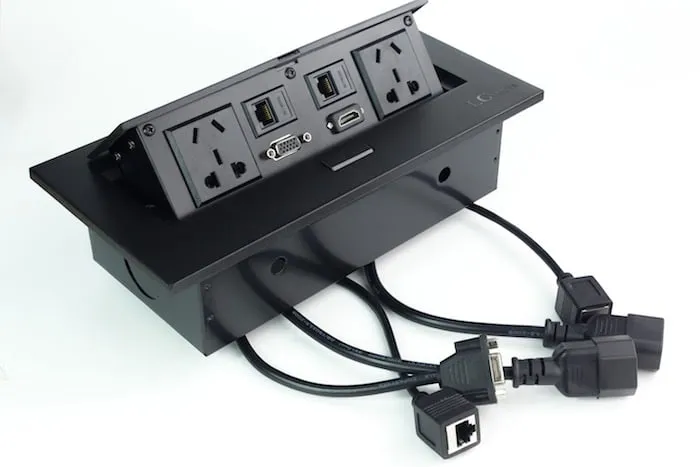 ổ cắm âm bàn, âm sàn chất lượng cao chính hãng LG-AS1113-AB