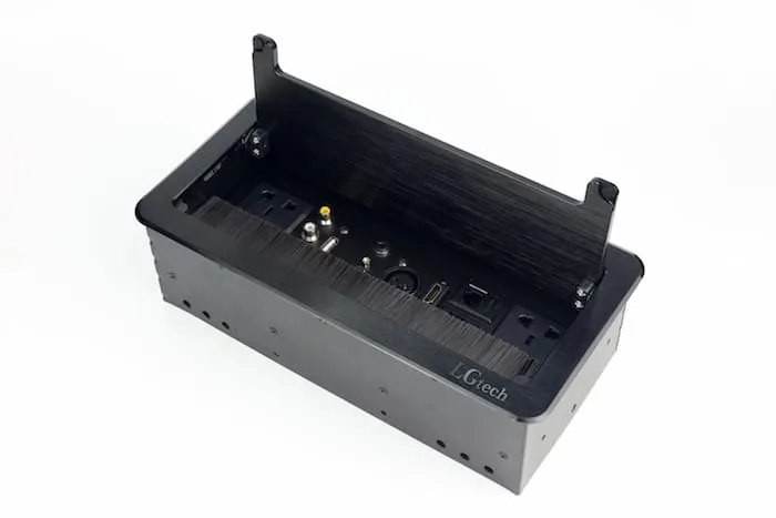 Ổ điện âm mặt bàn cao cấp hợp kim đa chức năng, màu đen LG Tech LG-L0215B - 6