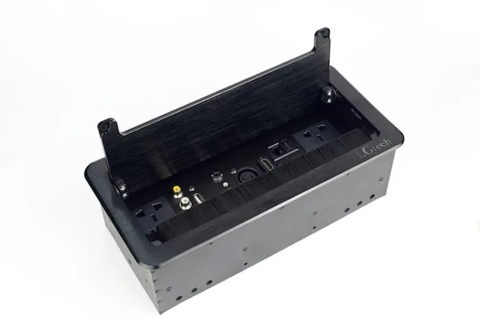 Ổ điện âm mặt bàn cao cấp hợp kim đa chức năng, màu đen LG Tech LG-L0215B - 4