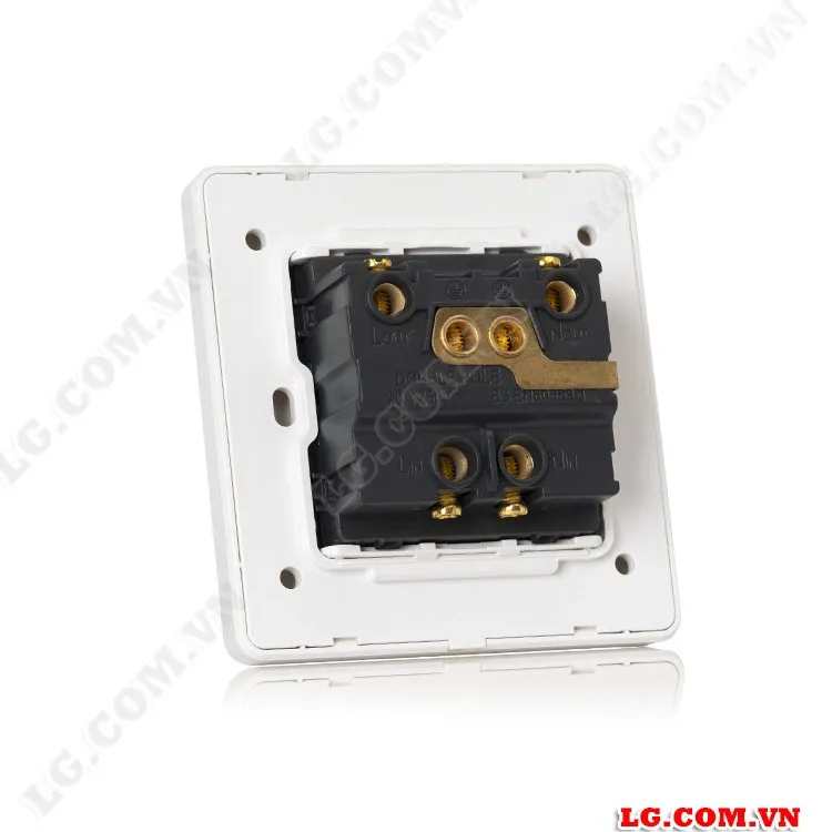 Công tắc điện 20A có đèn báo, màu trắng tràn viền LG Tech LG-AB-K1-039 - 3