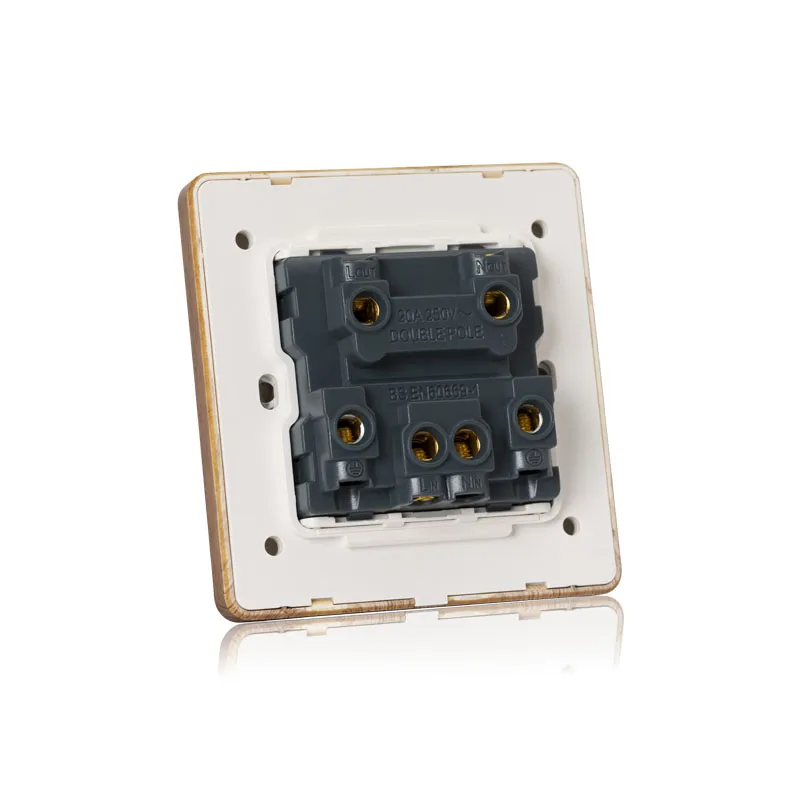 Công tắc điện 20A vân gỗ tràn viền LG Tech LG-AB-05-039 - 4