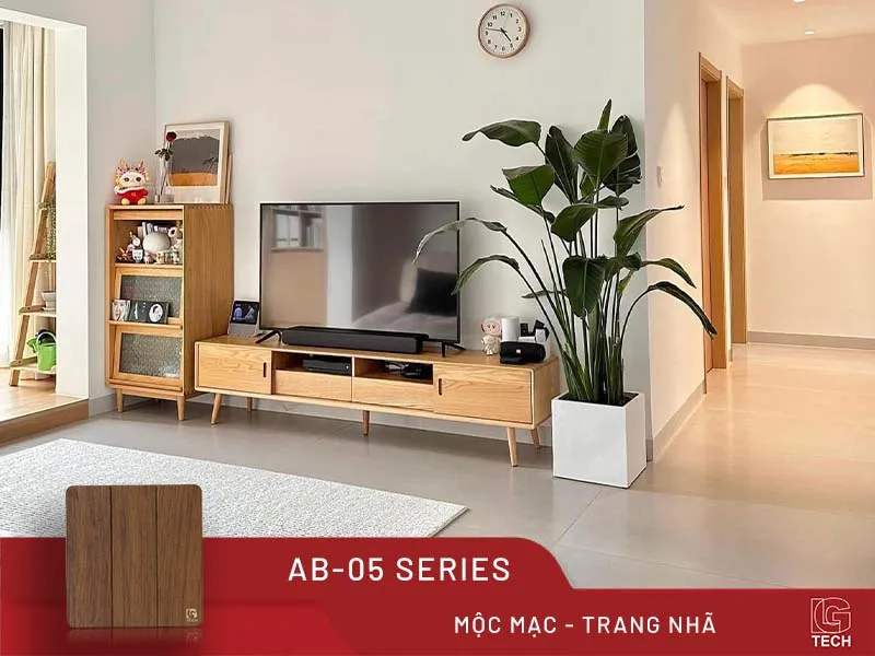 Công tắc điện 20A vân gỗ tràn viền LG Tech LG-AB-05-039 - 9