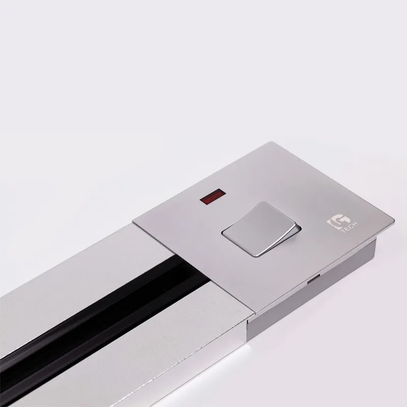 Thanh ray trượt ổ điện chìm màu bạc 25A 5500W LG Tech - Thế hệ một - 4