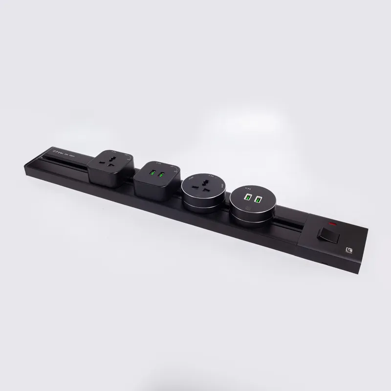 Thanh ray ổ điện nổi màu đen 25A 5500W LG Tech - Thế hệ một - 6