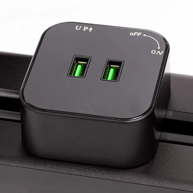Ổ cắm điện 2 cổng USB cho thanh ray LG Tech LG-S04B - Thế hệ một - 3