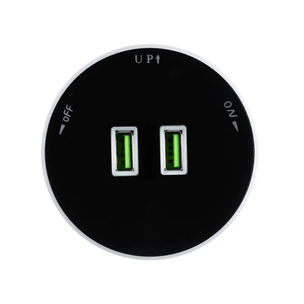 Ổ cắm điện rời 2 cổng USB cho track socket LG-R04B