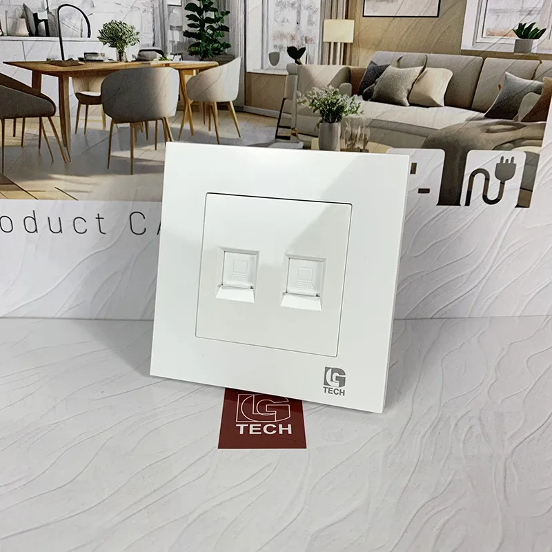 Ổ cắm mạng 2 cổng LAN CAT6 LG Tech LG-F21-056 - 4
