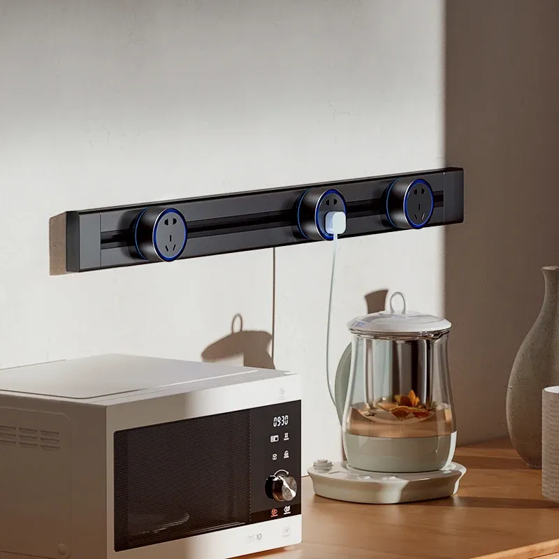 Ổ điện rời gắn thanh ray 3 chân LG Tech màu đen LG-GD10-07B - Thế hệ hai - 9
