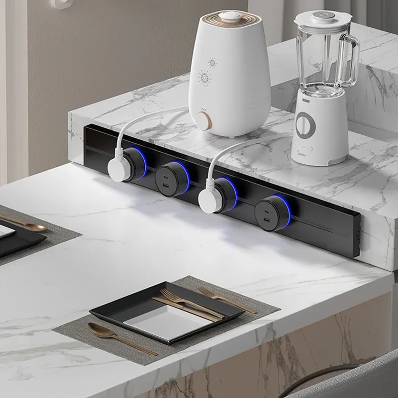Ổ điện rời gắn thanh ray 3 chân LG Tech màu đen LG-GD10-07B - Thế hệ hai - 8