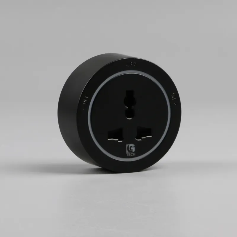 Ổ điện rời gắn thanh ray 3 chân LG Tech màu đen LG-GD10-07B