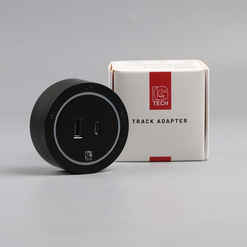 Ổ cắm điện cổng sạc Type C cho thanh ray sạc nhanh 18W LG-GD10-06B - Thế hệ hai - 2