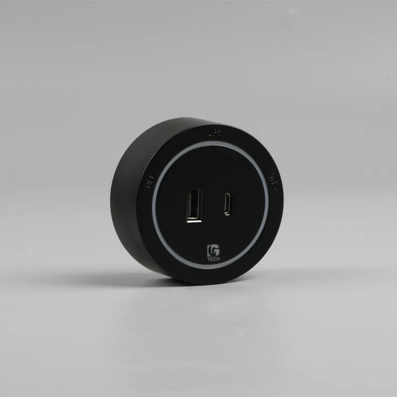 Ổ cắm điện cổng sạc Type C cho thanh ray sạc nhanh 18W LG-GD10-06B - Thế hệ hai - 3