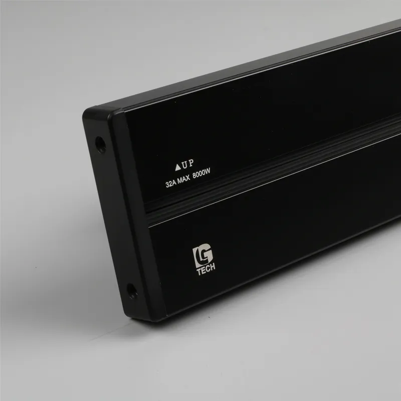 Ổ cắm thanh trượt nổi có công tắc màu đen 32A 8000W LG Tech - 4