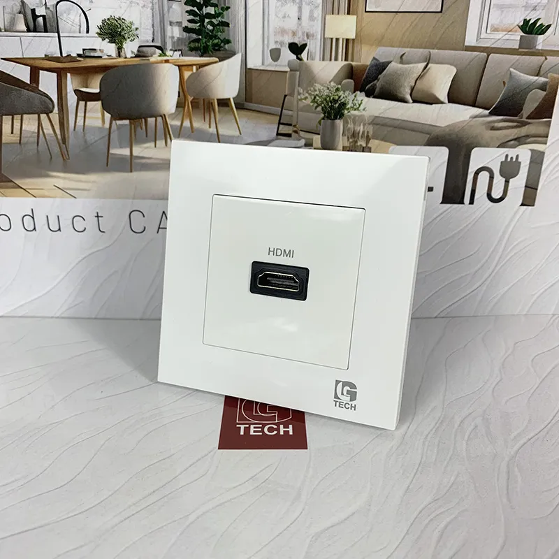 Ổ cắm HDMI 1080p, màu trắng LG Tech LG-F21-081 - 4