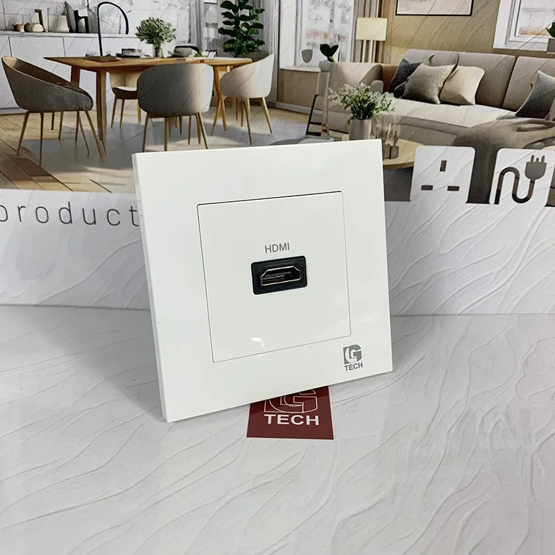 Ổ cắm HDMI 1080p, màu trắng LG Tech LG-F21-081 - 3