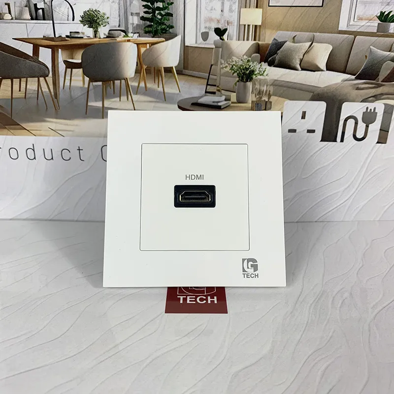 Ổ cắm HDMI 1080p, màu trắng LG Tech LG-F21-081 - 2