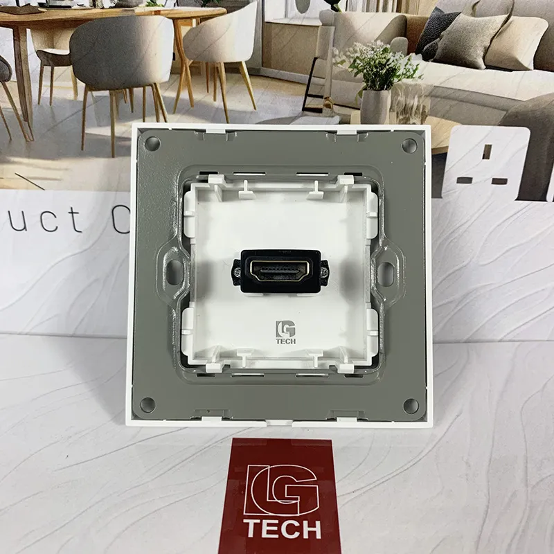 Ổ cắm HDMI 1080p, màu trắng LG Tech LG-F21-081 - 6