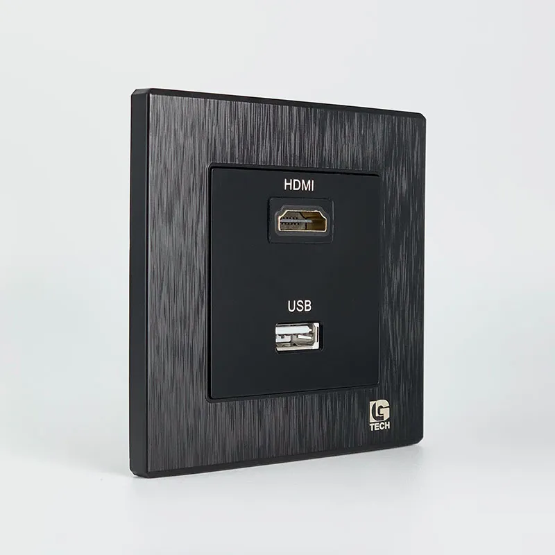 Ổ cắm USB và HDMI âm tường đa năng màu đen LG Tech LG-B21-055 - 4