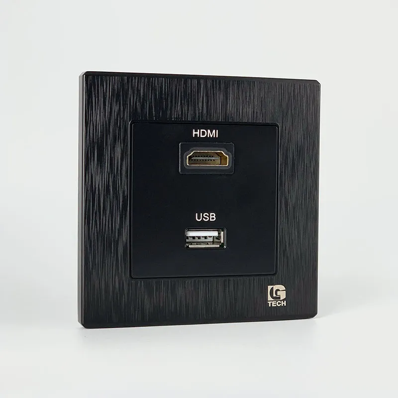 Ổ cắm USB và HDMI âm tường đa năng màu đen LG Tech LG-B21-055 - 3