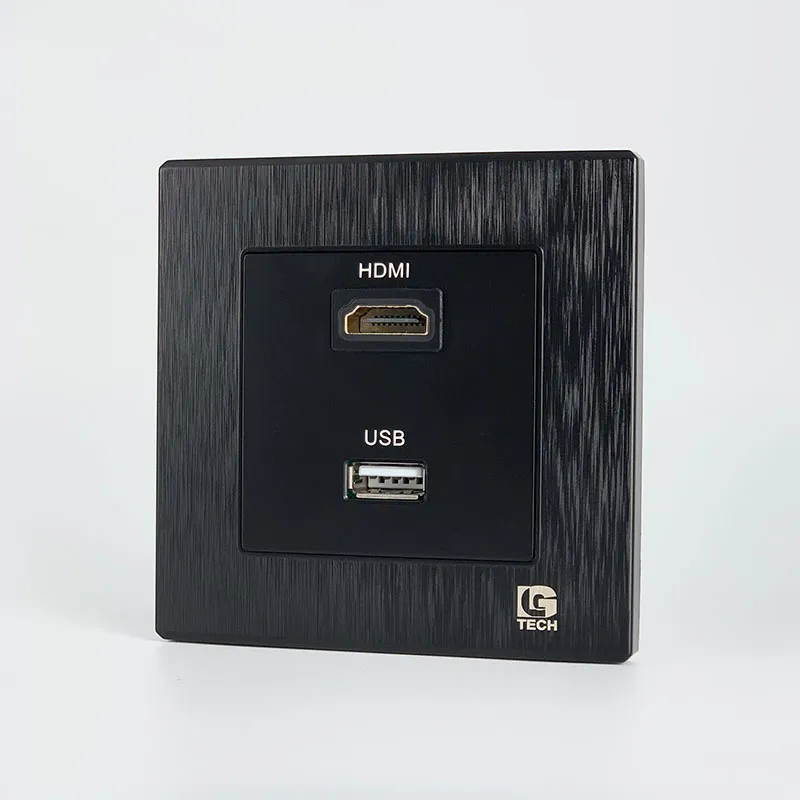 Ổ cắm USB và HDMI âm tường đa năng màu đen LG Tech LG-B21-055 - 5