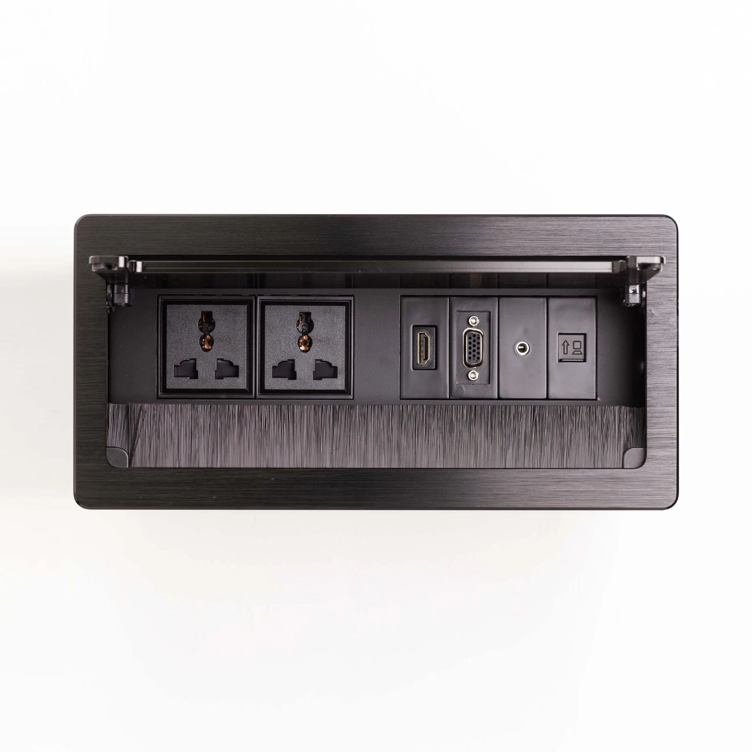 Hộp điện âm bàn họp, màu đen LG Tech LG-L0212B
