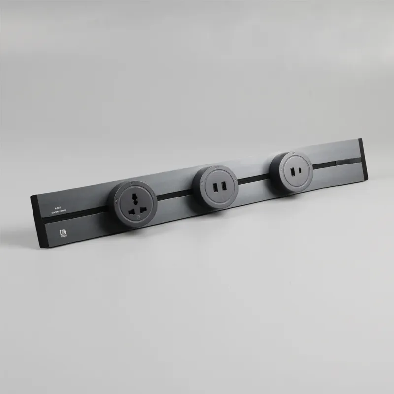 Ổ cắm ray trượt âm màu ghi 32A 8000W LG Tech - Thế hệ hai - 6