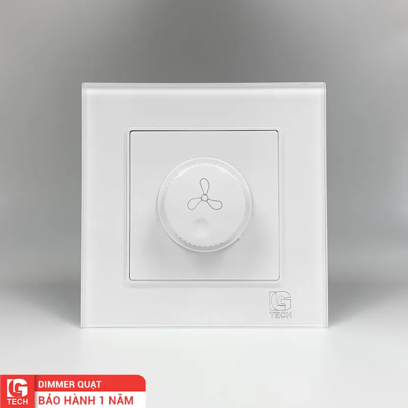 Dimmer quạt điều chỉnh tốc độ viền kính LG Tech LG-F71W-046
