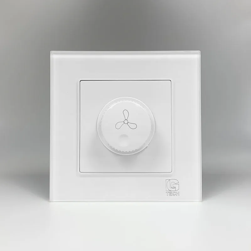 Dimmer quạt điều chỉnh tốc độ viền kính LG Tech LG-F71W-046