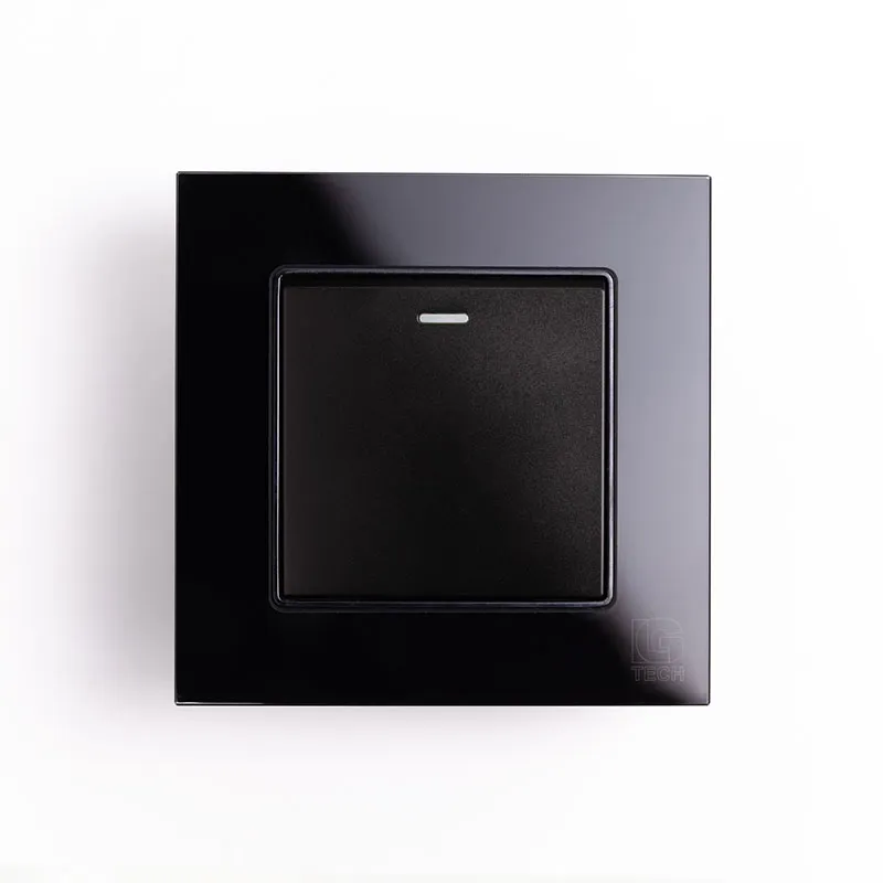 Công tắc trung gian viền kính màu đen LG-F71B-001X - 2