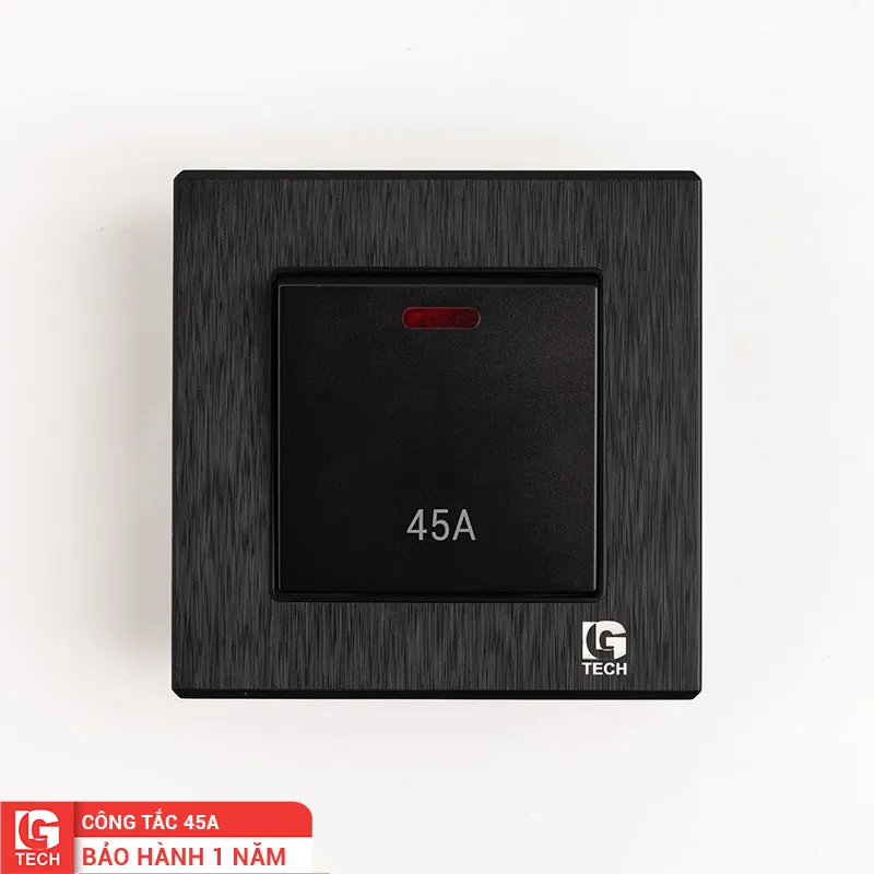 Công tắc cho điều hòa 45A màu đen xước LG-B21-025