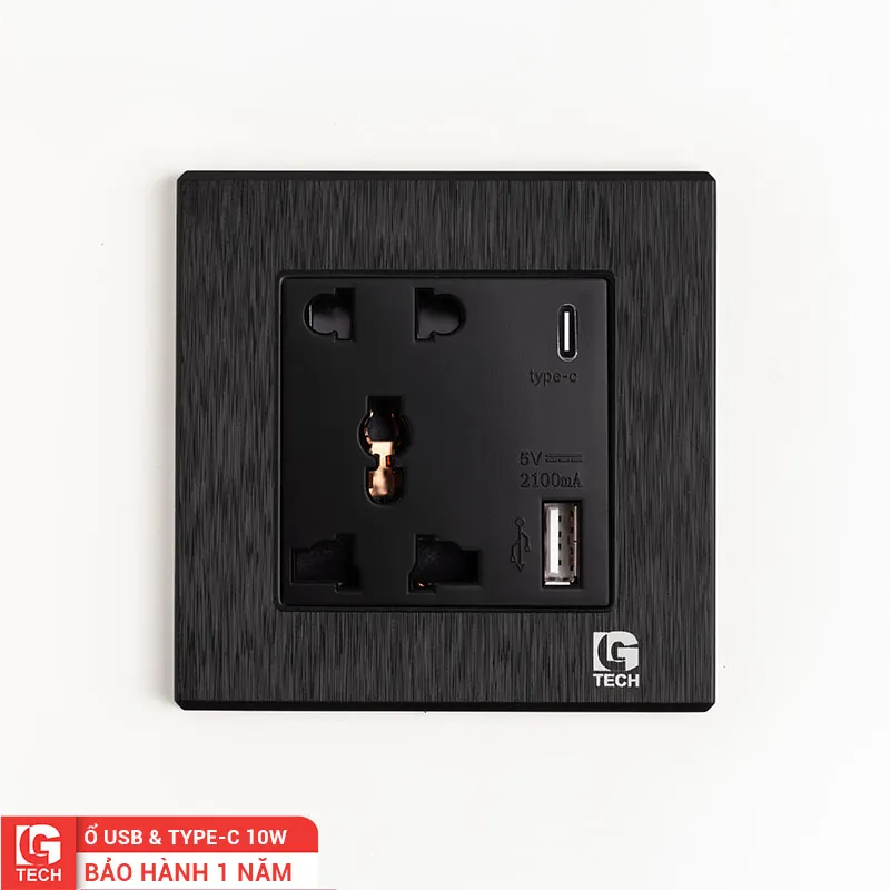 Ổ cắm điện có sạc USB & Type-C 10W LG-B21-150